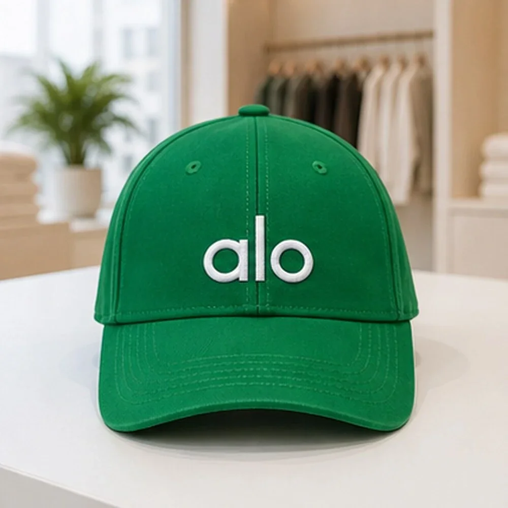 ALO Yoga Green Clean Baseball Cap Hat OS